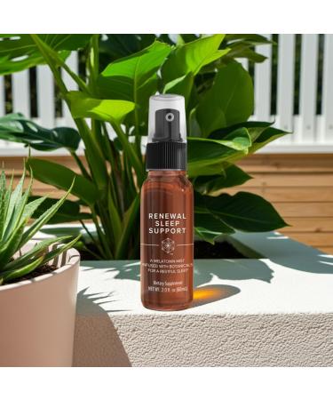 Isagenix Renewal Sleep Support - Fast-Acting Oral Melatonin Sleep Spray - Infused with Botanicals for Natural Sleep Cycle Realignment - Refreshing Cool Spearmint Flavor - No Artificial Ingredients - Buy Online on GoSupps.com
