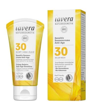 lavera Sensitive Sun Cream Anti-Age SPF 30 Sun protection Sun protection factor 30 Natural cosmetics vegan certified 50 ml