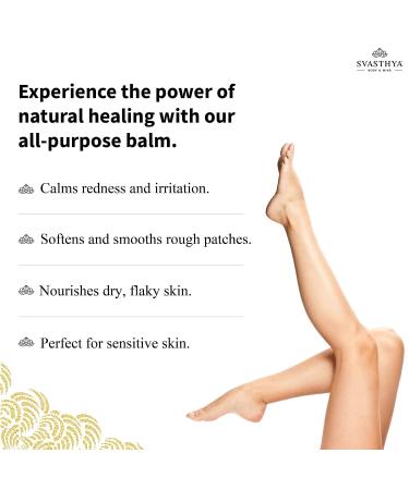 Svasthya Body & Mind Essential Oil Heal All Balm - Natural Skincare for Cracked Skin Dryness Wounds & Irritation with Lavender - Fast Recovery & Multipurpose Uses - Buy Internationally - Buy Online on GoSupps.com