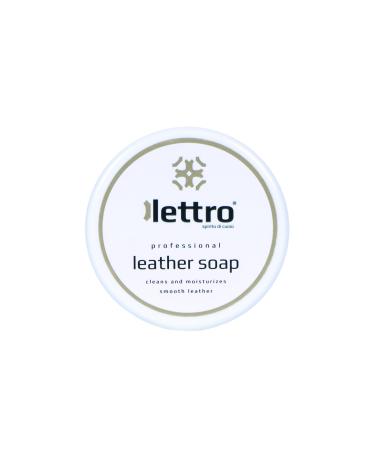 Lettro leather soap - effective cleaning with moisturizing conditioning effect for saddles bags car seats furniture shoes and leather goods 100 ml - 3.40 fl. Oz.