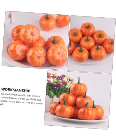 FUNOMOCYA 8pcs Pumpkin Decoration Ornament Orange Decor Photo Props Fake Pumpkins Props Fake Fall Vegetable Pumpkin Crafts Mini Halloween Pumpkin Party Adornments Foam Little Pumpkin Model - Buy Online on GoSupps.com