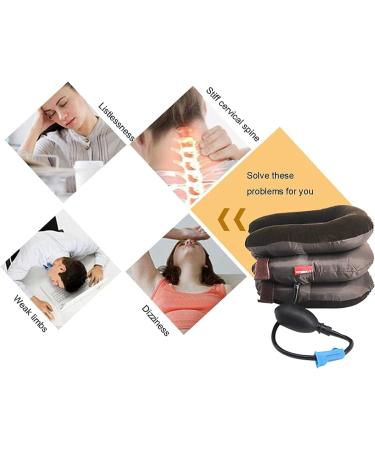 SSDDDLZEQ Samnuerly Cervical Neck Traction Device | Inflatable Neck Decompression Unit for Home Pain Relief & Muscle Strain Treatment - Buy Online on GoSupps.com