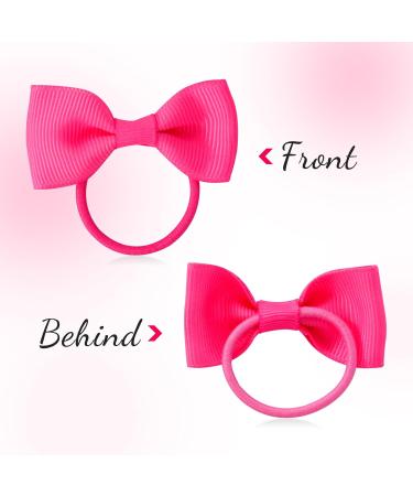 Qufiiry 40PCs Baby Girl Hair Loops & Elastic Headbands - Grosgrain Hair Ties with Bows for Toddlers & Little Girls | International Shipping Available - Buy Online on GoSupps.com