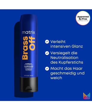 Matrix Brass Off Conditioner for Brunette Hair - 300ml | Care & Neutralization | Best for Brassiness - Buy Online on GoSupps.com