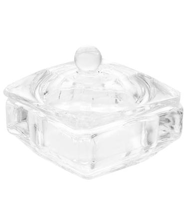 UPKOCH Decor Dappen Dish Nail Liquid Holder Nail Dish Cups with Lids Manicure Nail Dish Cup Nail Dish for Acrylic Nails Acrylic Nail Supplies Nail Art Liquid Holder Glass Accessories