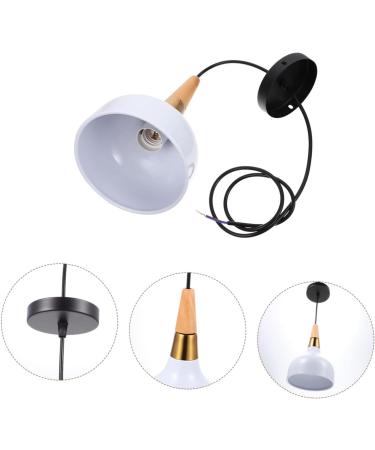 Hemobllo Chandelier Lamp Shade Home Decor Astetic Room Decor Decorative Ceiling Light Dining Table Household White 15X22CM - Buy Online on GoSupps.com