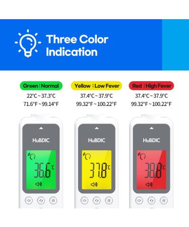 Shop Hubibaby No-Touch Allotment Thermometer - Digital Infrared for Adults & Children | Fever Alarm Fast & Precise - HFS-1000 (White + Hygrometer) | International Shipping Available - Buy Online on GoSupps.com