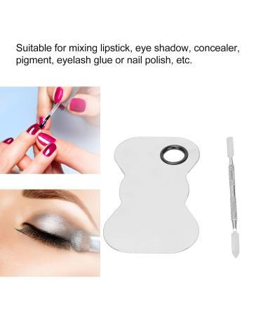 Shop Premium Cosmetic Makeup Palette Set | Stainless Steel Mixing Tray & Spatula for Flawless Foundation & Nail Art - International Shipping Available - Buy Online on GoSupps.com