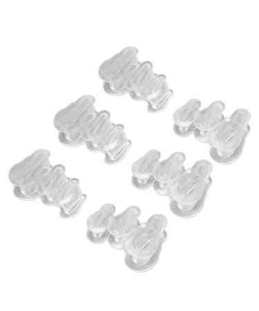 Hammer Toe Corrector 3 Pairs Hammertoe Corrector Medical Grade Silicone Soft Hammer Toe Corrector with 2 Separator Parts Transparent Providing Orthopedic Support