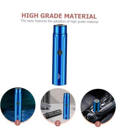 Balacoo Electric Shaver Set - 4 Travel Shavers Rechargeable Compact Design Blue - Perfect for Beard Grooming - Buy Online on GoSupps.com