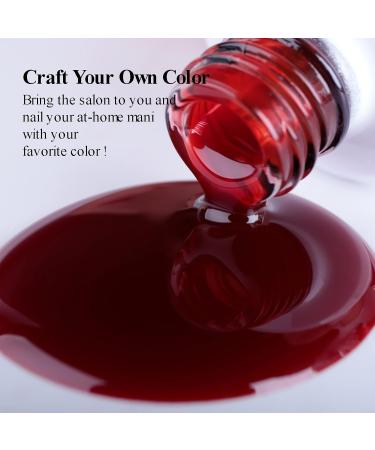 Imtiti Jelly UV Gel Nail Polish 15 ml Jelly Red Transparent Gel Nail Polish UV LED Soak Off Nail for Autumn and Winter - Buy Online on GoSupps.com