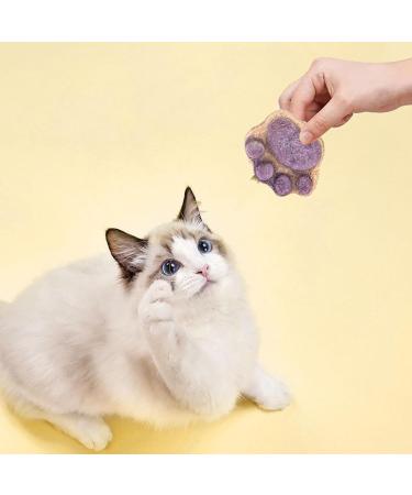Kitten Treats - Cat Treats for Indoor Cats - Natural Healthy Cat Snacks Treats | Cat Paw Biscuits Cat Treat | Dry Cat Treats Kitten Treats | Kitten Treats Paw Shape Cat Food Treats | Treats for Cat Purple - Buy Online on GoSupps.com