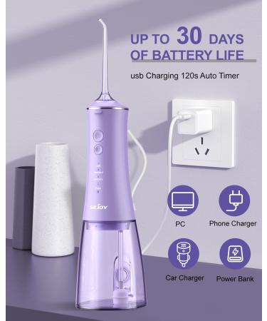 Sejoy Water Dental Flosser Pick - Portable Oral Irrigator Rechargeable & Waterproof for Teeth Cleaning - Perfect for Travel - Buy Online on GoSupps.com