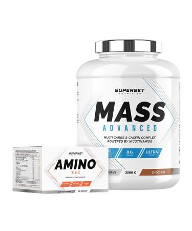 Superset Nutrition | Beginner Mass Program - Mass Advanced 2.5kg Choco Nut - Amino Max