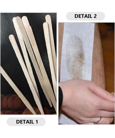 Homoyoyo Lot de 100 Set de Bandes de Cire D pilatoires Jetables 88 Mm avec 100 B tonnets en Bois Bandes de Cire pour pilation Visage Bras et Jambes Tissu Non Tiss S r Usage Personnel - Buy Online on GoSupps.com