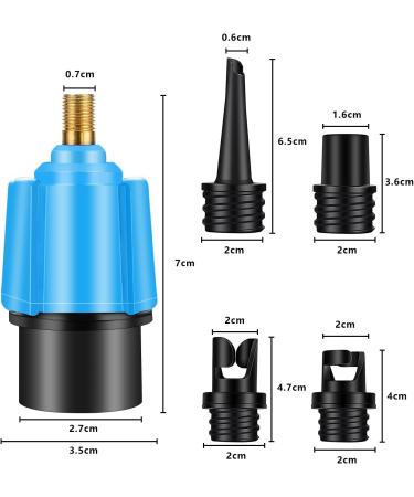 Inflatable SUP Pump Adaptor Converter for Boat, Paddle Board, Kayak, Dinghy & Bed - Blue - Buy Online on GoSupps.com