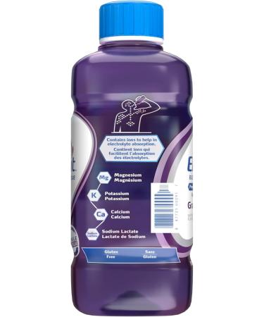 Electrolit Hydration Beverage & Recovery Drink w/Electrolytes 625ml - Pack of 12-GRAPE - Buy Online on GoSupps.com