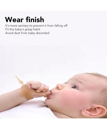 Silicone Thumb Guard for Infants - Stop Thumb Sucking with Long Lasting Soft Design - Portable Wrist Band with Storage Box - Brown - Buy Online on GoSupps.com