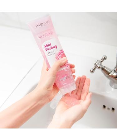 Moisturizing Rose Body Scrub - Exfoliating & Deep-Cleansing for Face Hands & Feet | 6.7 fl. oz (200ml) - International Shipping Available - Buy Online on GoSupps.com