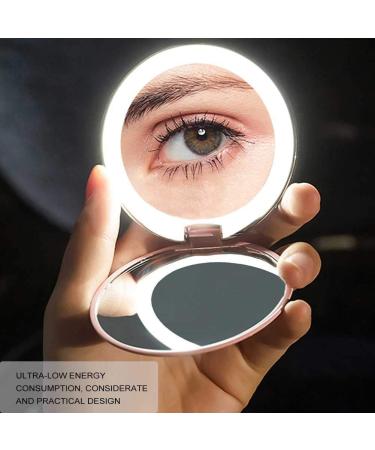 10X Magnification Portable Makeup Mirror - Folding Cosmetic Mirror for Home and Travel - Buy Online on GoSupps.com