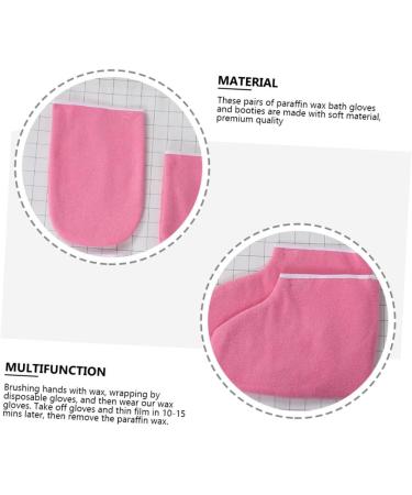 POPETPOP 12 Sets Leather Horn Boots Paraffin Wax Bath Gloves Feet Paraffin Wax Booties Paraffin Baths Socks Gloves Paraffin Gloves Work Manicure Tools Spa Polyester Lining - Buy Online on GoSupps.com