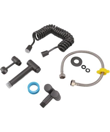 Hand Toilet Sprayer Kit - Brass Bidet Attachment for Home Bathroom | WC Bidet Sprayer with Hose - Gray - Buy Online on GoSupps.com