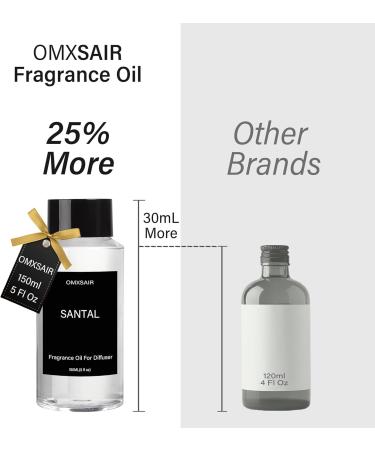 Santal Diffuser Oil 150ml - Luxury Hotel Collection Aromatherapy Blend | Sandalwood Papyrus Cardamom Scents | International Shipping Available - Buy Online on GoSupps.com