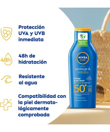 Nivea Sun Protect And Hydrate Spf50 Milk 400ml - Buy Online on GoSupps.com