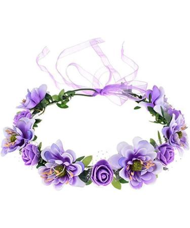 Handmade Blue Flower Crown Headband - Adjustable Tiara Decoration for Women | RK-HYTQWR RBXIBIBX - Buy Online on GoSupps.com