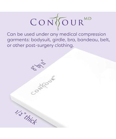 Lipo Foam Sheets for Post Surgery Compression Garments | ContourMD Medical Grade (Lipo-1) - 8 x 11 | Ideal for Lipo, BBL, Fajas & Ab Flattening - Buy Online on GoSupps.com