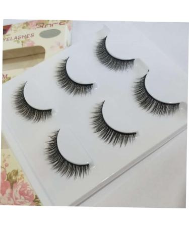 FOMIYES 3 Pair dense eyelashes long eyelashes makeup eyelashes fake eyelash natural eyelashes false eyelash 3d major - Buy Online on GoSupps.com