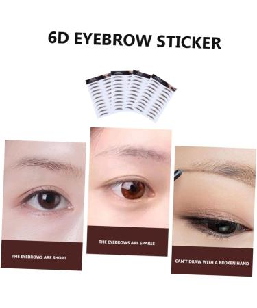 4pcs Eyebrow Stickers Waterproof Makeup Peel off Brow 6d Hair-like Eyebrows Stickers Transport Tool 21x15cm Brown - Buy Online on GoSupps.com