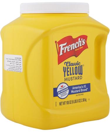Frenchs 100% Natural Classic Yellow Mustard 2.98kg Catering Size Tub - Buy Online on GoSupps.com