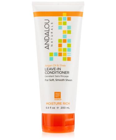 Andalou Naturals Leave-In Conditioner Argan Oil and Shea Moisture Rich 6.8 fl oz (200 ml)