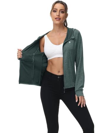 Rdruko Women's UPF 50+ Sun Protection Full Zip Outdoor Jacket - Cyan Large - Buy Online on GoSupps.com