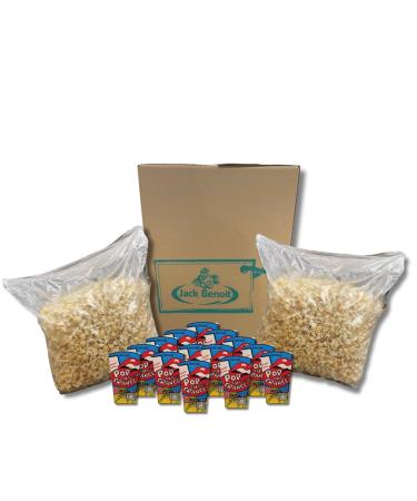 Pack Pop Corn v nement Pro 2 Sachets 35L Pop Corn Sucr BENOIT + 50 Gobelets 125cl Pour 50 Personnes Id al coles CE Campings & Petits v nements