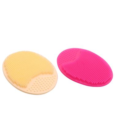 Kochenty 2 Pieces Silicone Beauty Pad Spa Cleansing Pad for Exfoliating Skin Face Wash Tool Cleansing Brush Exfoliator
