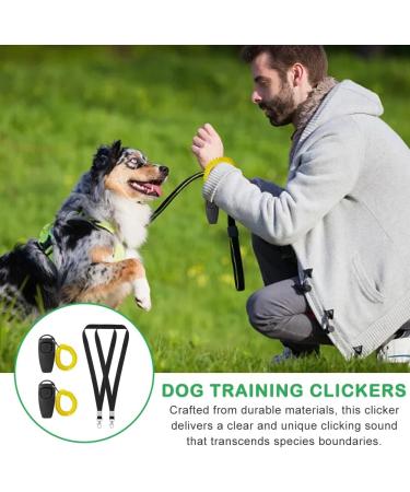 Miquora 2 Pcs Dog Whistle Dog Training Clicker with Wrist Strap and Lanyards 2 in 1 Whistle and Clicker Pet Training Tools Portable Pet Training Clicker Long Distance - Buy Online on GoSupps.com