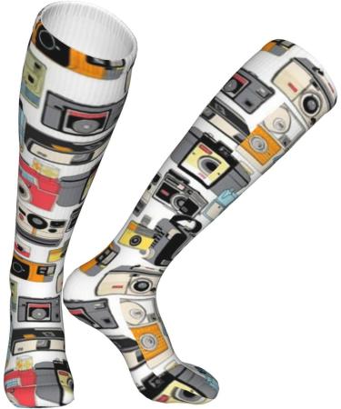 Camera Illustrations Compression Socks 15-20 mmHg for Women & Men - Best Support for Sporty Activities - Buy Online on GoSupps.com