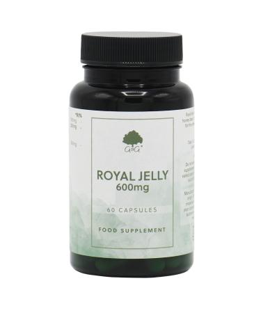 Royal Jelly Capsules | 600mg Royal Jelly per Capsule (3:1) Concentrate | from Honey Bees | G&G Vitamins