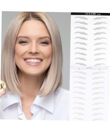 FOMIYES 2 Pairs Makeup Decals Eyebrow Artificial Eyebrow Patch Eyebrow Stickers 6d Disposable Makeup Tools - Buy Online on GoSupps.com