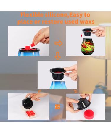 Buy Inrorans Silicone Black Candle Wax Warmer Set - Reusable Fragrance Wax Warmers & Bowls for Electric Use - Buy Online on GoSupps.com