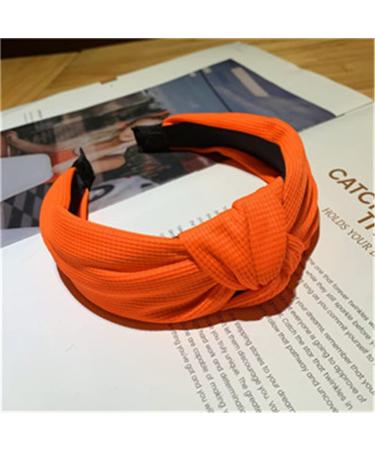 WENLII Neon Color Cloth Ladies Hairband Bow Female Headband Ladies Headwear Hair Accessories (Color : D Size : 1) 1 D