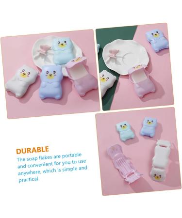 minkissy 12 Sets Travel Soap Flakes Hand Washing Soap Mini Pp Travel Accessories Disposable - Buy Online on GoSupps.com