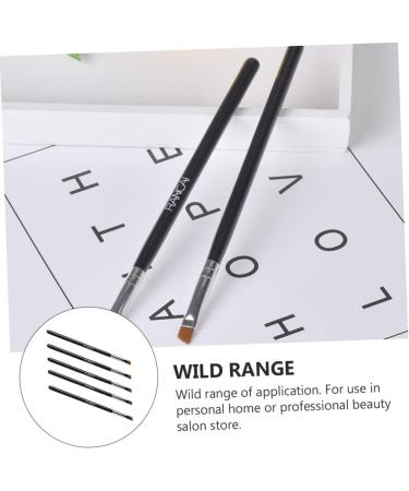 FOMIYES 10 Pcs Makeup Brush Eyebrow Brush Eye Brush Eyeliner Brush Makeup Eyeliner Wand Girl Oblique Head 16x0.7cmx2pcs Blackx2pcs - Buy Online on GoSupps.com