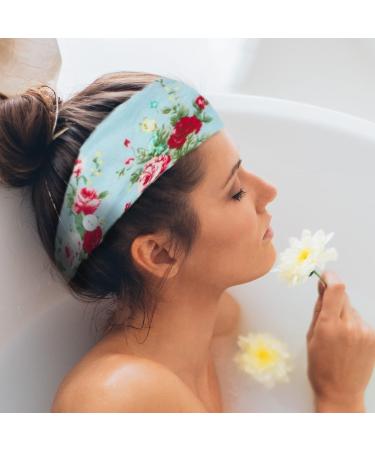 SHUNMEILO 7pcs Buttoned Mask Headbands for Women and Teen Girls - Floral Turban Yoga Head Wraps - Buy Online on GoSupps.com