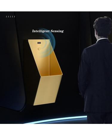 Wall-Mounted Urinal 304 Stainless Steel Urinal Men's Smart Automatic Sensor Urinals Urinal Trough with Drainage Kit High-Efficiency Washout Urinal (Black) - Buy Online on GoSupps.com