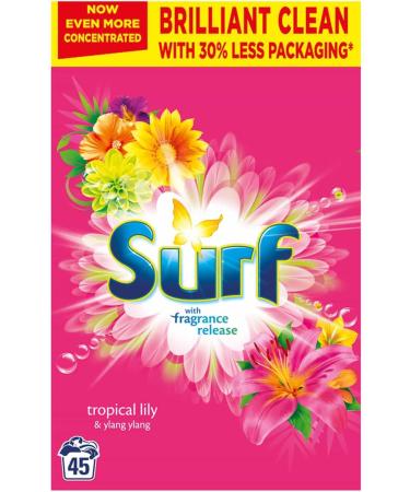 Tropical Lily & Ylang-Ylang Laundry Powder - 45 Wash 2.25kg Scent - Tropical - Refreshing Scent - Stain Removal Fabric Care Detergent - Effective Cleaning - Long-lasting Washing Powder - Buy Online on GoSupps.com