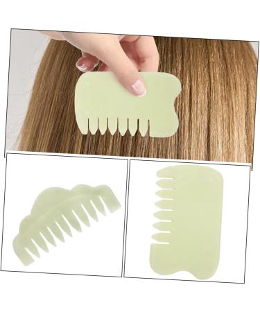 JECOMPRIS Jade Gua Sha Massage Device - Scalp Massager & Trigger Point Tool | Compact Hair Combs from Xiuyu China - Buy Online on GoSupps.com