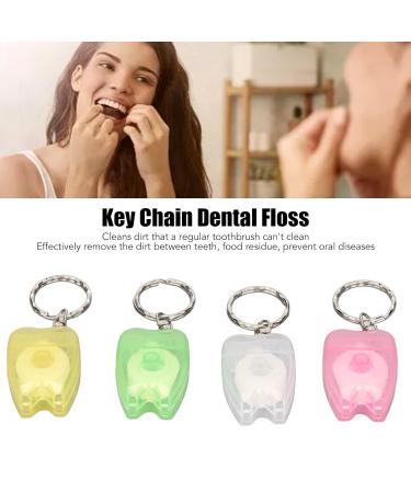 Buy Dental Floss Key Rings - Portable Tooth Picks & Keychain Floss for Oral Care | High-Strength Plastic Dental Tools - Buy Online on GoSupps.com